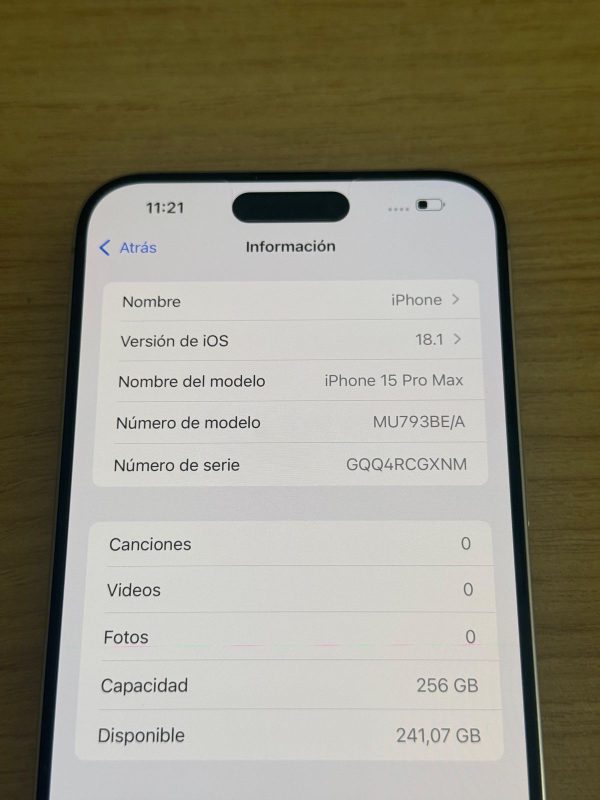 iPhone 15 Pro Max 256 Gb 💎Cod: 18873-6 - Imagen 5