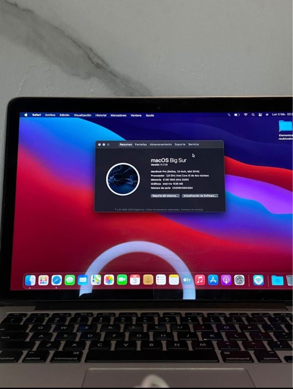 MacBook Pro 13.3” 2015 120GB 8GB RAM cod: 18798-13 - Imagen 5