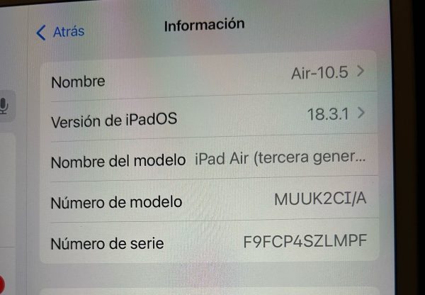 iPad Air 3ra Gen 64GB cod: 18950-1 - Imagen 6